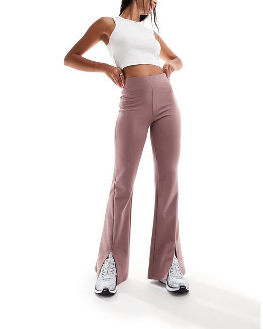 Air - legging évasé à taille haute - mauve fumée Nike en coloris Pink
