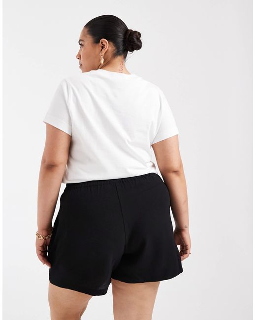 ONLY White Pull On Shorts