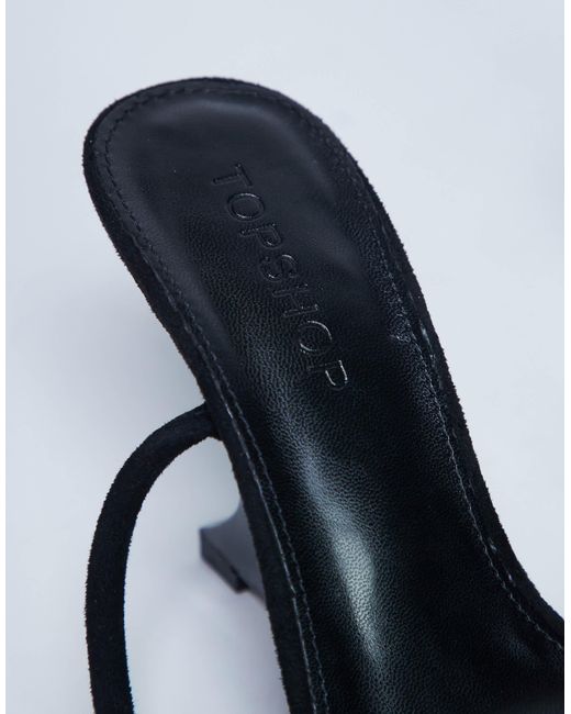 TOPSHOP Blue Alexa Wedge Heeled Mule