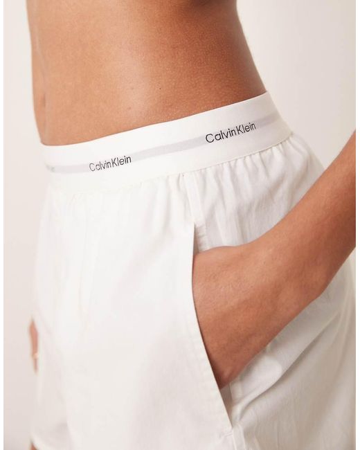 Calvin Klein Natural Woven Pyjama Shorts