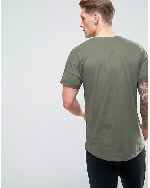 pull and bear army t shirt