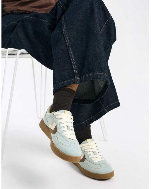 Bershka White Retro Trainers