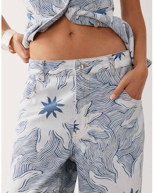 Never Fully Dressed Blue Ellie Denim Twill Pants