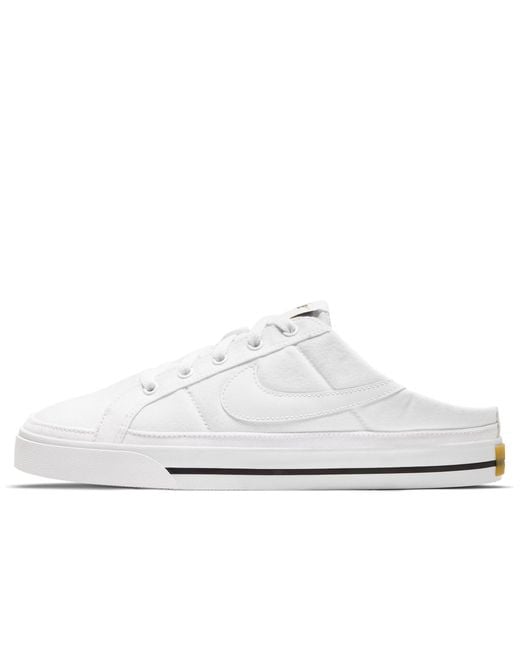 womens court legacy canvas sneaker in white