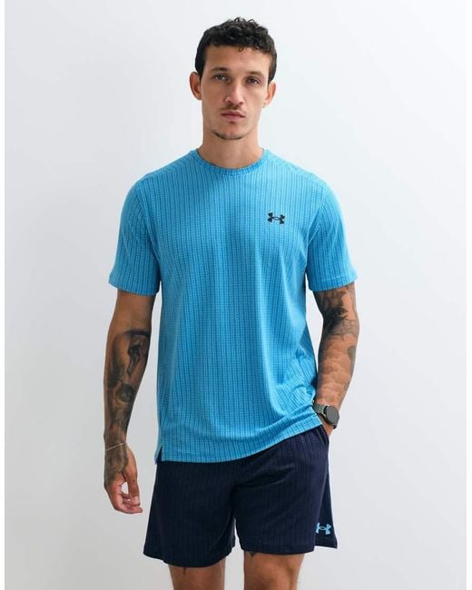 Under Armour Blue Tech Vent 7In Jacquard Shorts for men