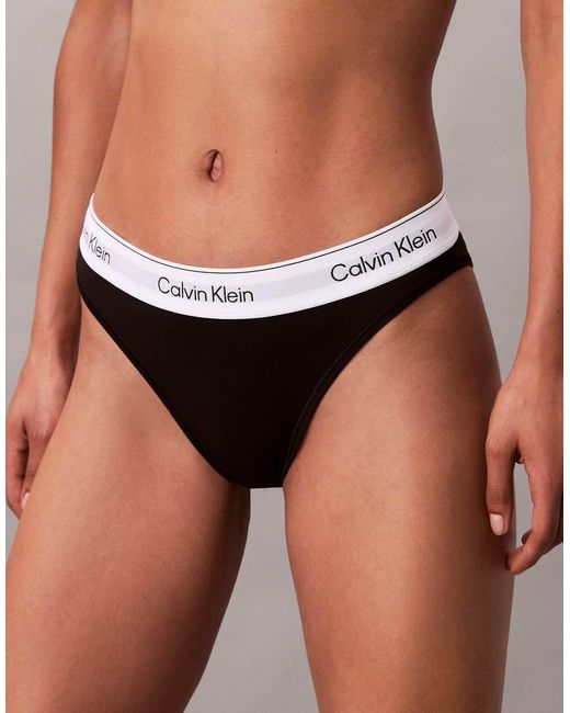 Icon Cotton Modal di Calvin Klein in Black