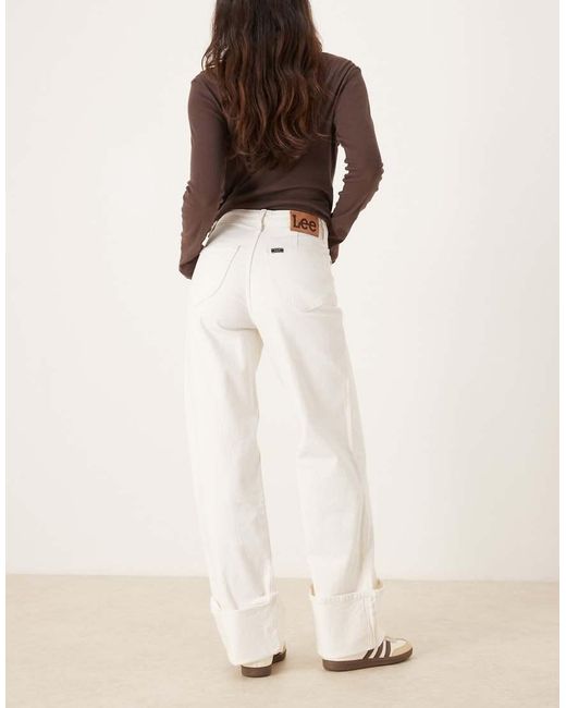 Lee Jeans Natural Stella High Rise Wide Leg Jeans