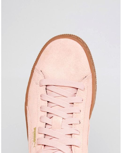 Puma pink deals sole