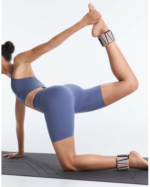 Oysho Blue Comfortlux High-Rise 20Cm Leggings