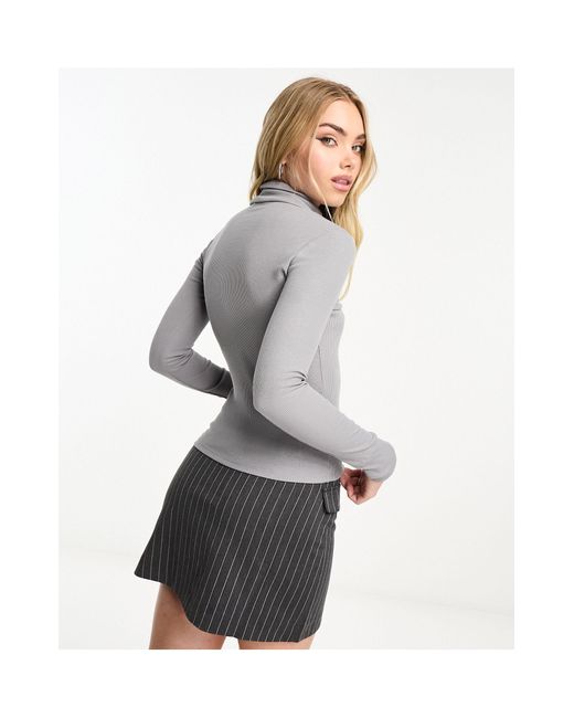 New look shop rib roll neck
