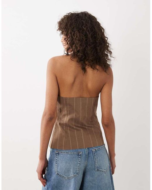 Mango Blue Martin Halterneck Vest