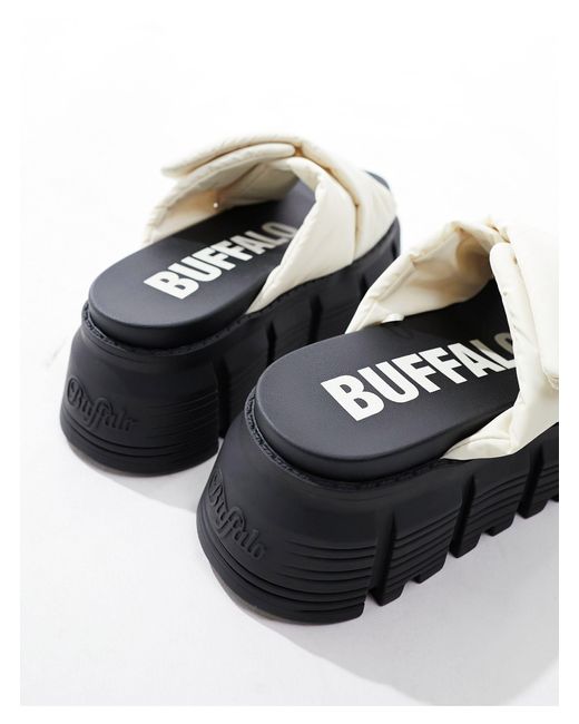 Buffalo Natural – ava – flache sandalen