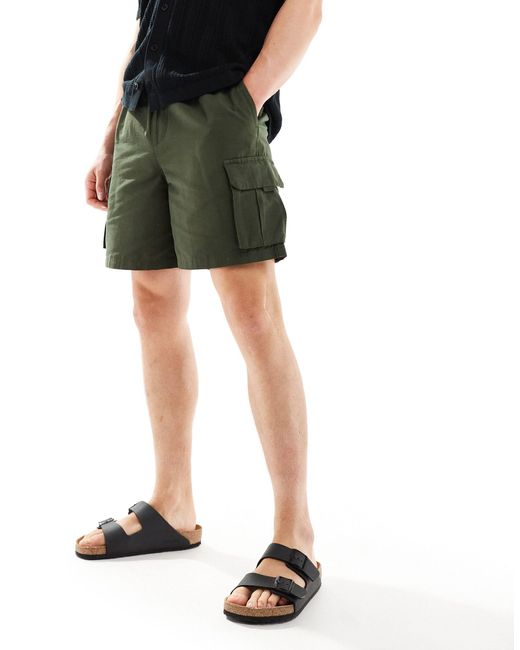 New Look Black Tech Shorts for men