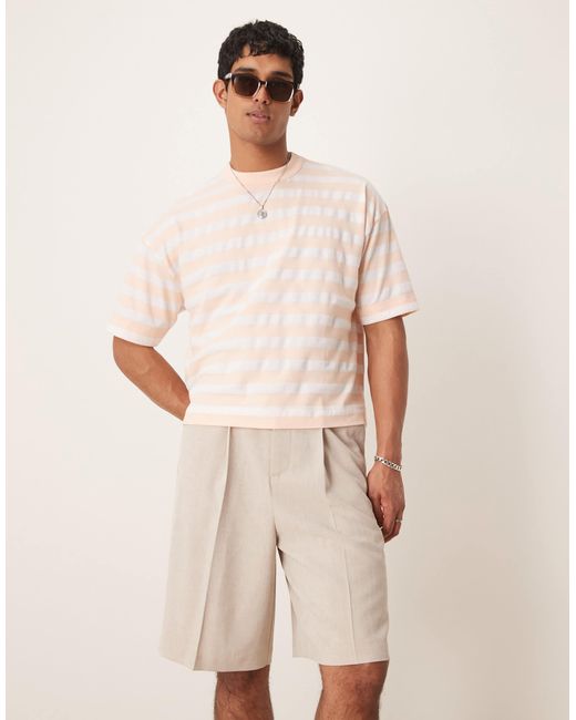 ASOS Natural Smart Bermuda Shorts for men