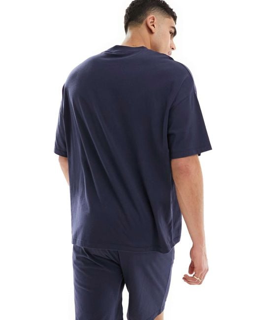 ASOS Blue Oversized Pyjama Set for men