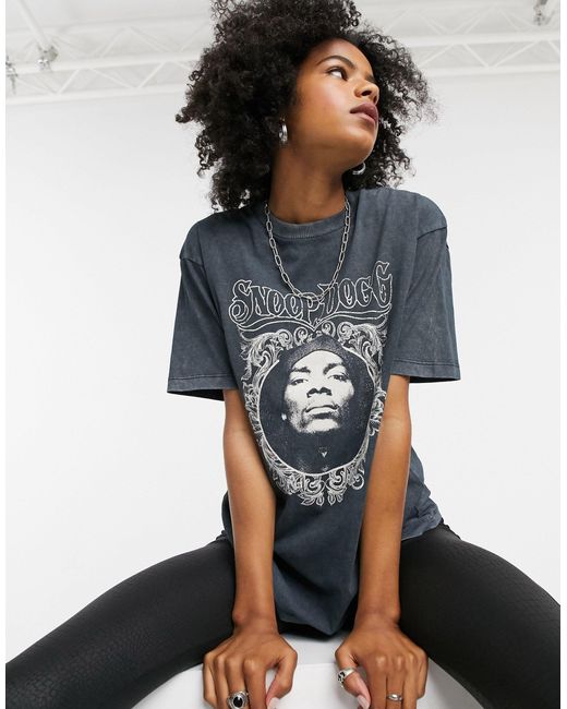 TOPSHOP Snoop dogg T-shirt in Black 