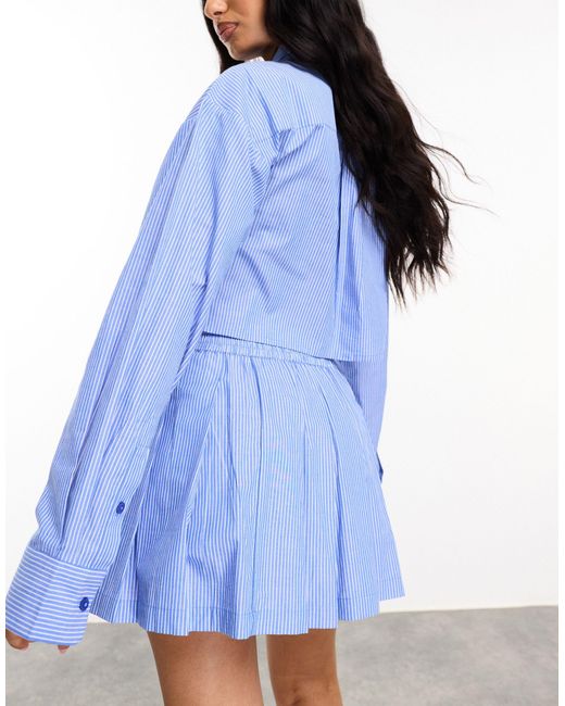 ASOS Blue Asos design – kurzes camisole-trägerkleid
