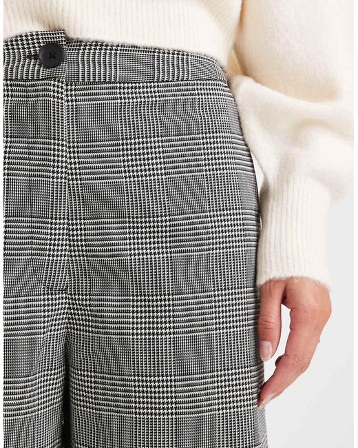 ASOS Gray Tall Tailored Relaxed Straight Leg Trousers