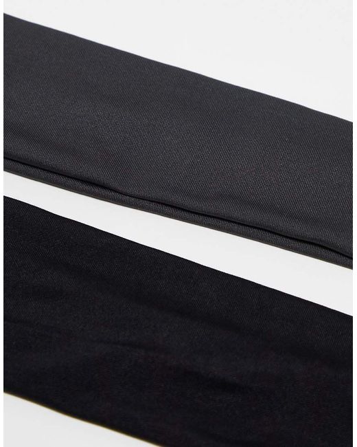 Pieces White 2 Pack Jersey Headbands