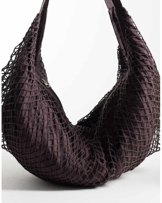 ASOS Black Net Tote Bag for men
