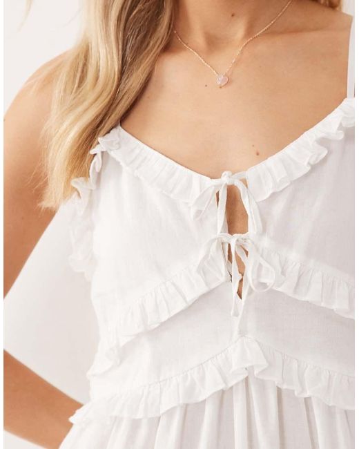 Iisla & Bird Pink Maxi Ruffle Dress