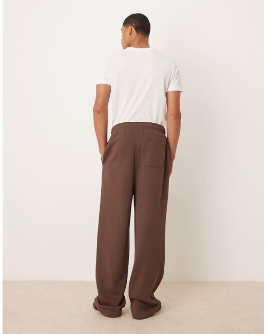 ASOS Natural Essentials Wide Leg jogger for men