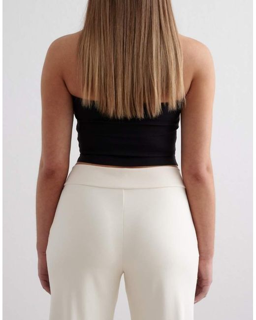 Aim'n White Almond Sense Wide Pants
