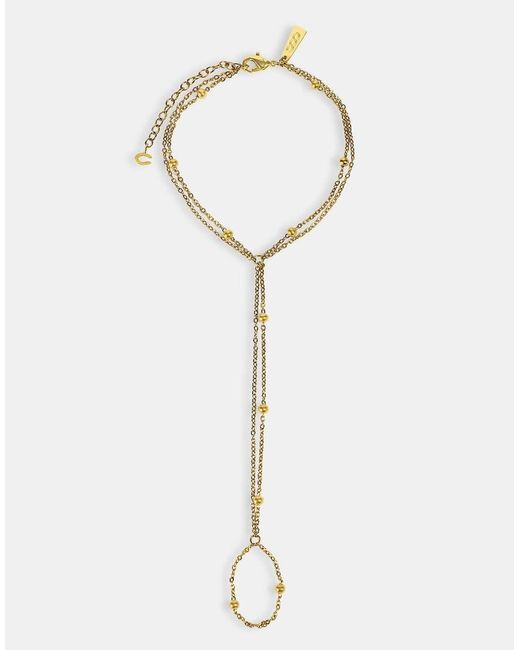 CERNUCCI Metallic Polished Round Layered Anklet