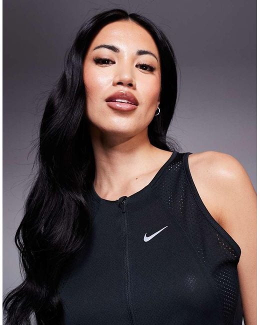 Nike Black Race Series Dri-fit Singlet Vest