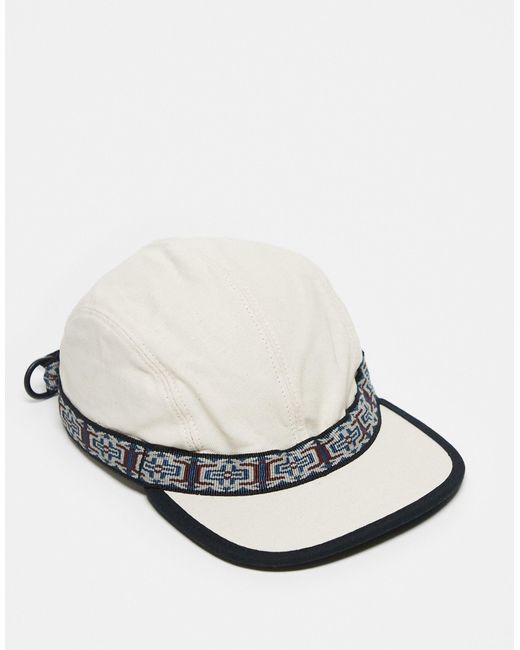 Kavu White Cotton Classic Strap Bucket Hat