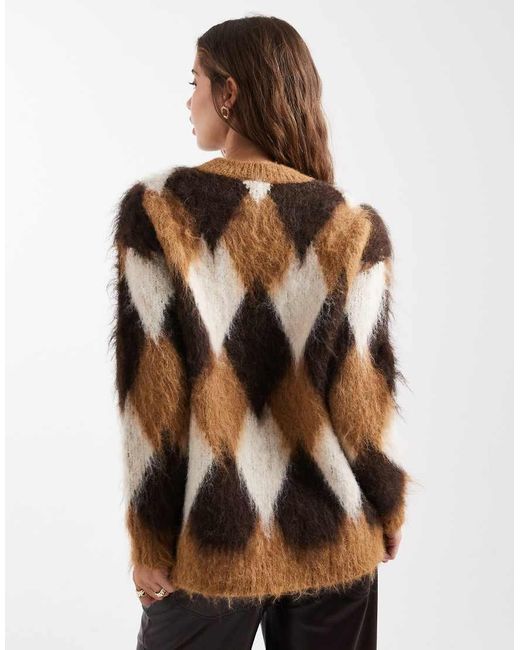 New Look Brown Brushed Jumper
