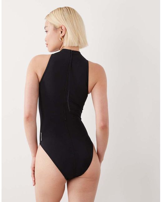 Speedo Black Endurance+ Logo Hydrasuit Swimsuit