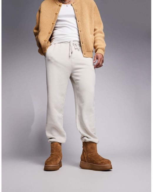ASOS Brown Pull On Boots for men
