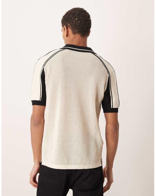 House Of Sunny Natural Keepers Knit Polo Shirt for men