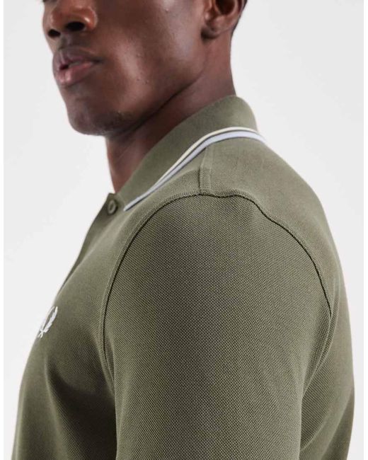 Fred Perry Black Twin Tipped Polo Shirt for men