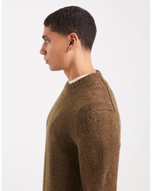 Only & Sons – strickpullover in Brown für Herren