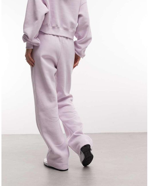 Nike Purple Studio Fleece Mid-Weight Oversized Jogger