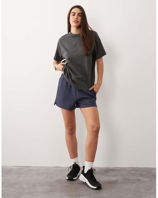 4505 Black Icon Heavyweight Cotton Oversized T-shirt With Quick Dry Finish