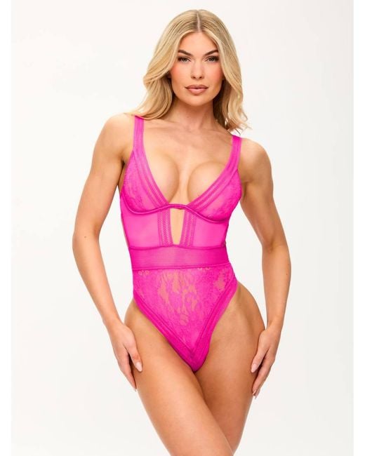 Ann Summers Pink Eternal Lace Lingerie Body