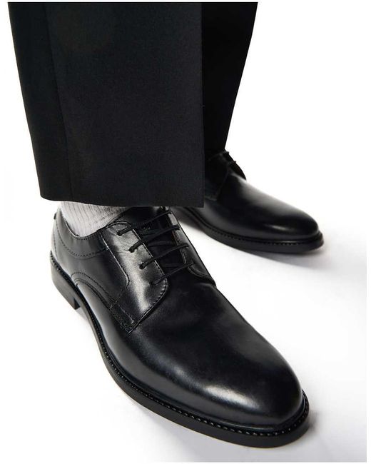 Base London Black Drake Waxy Shoe for men