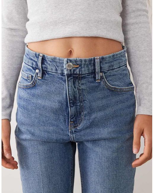 Mango Blue Violeta 100% Cotton Flared Jean