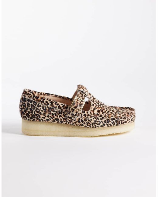 Clarks Brown Wallabee T Bar Shoes