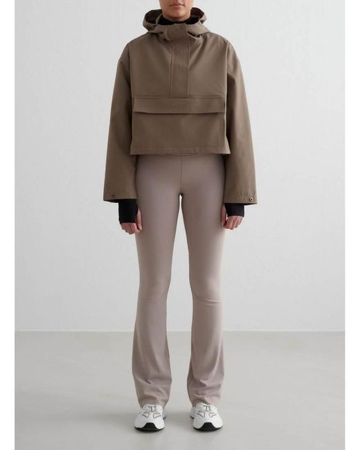 Aim'n Brown Nougat Cropped Waterproof Anorak