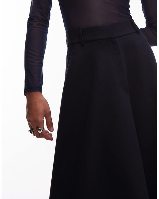 ASOS White Tailored Circle Skirt