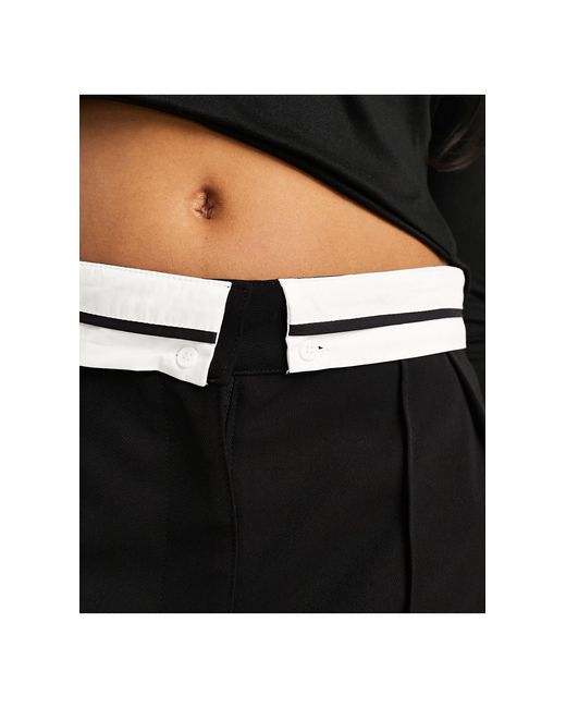 Minifalda negra con diseño plegado The Couture Club de color Black
