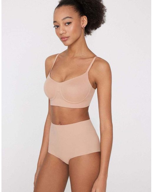 Tezenis Brown Natural Lifting Balconette Bra