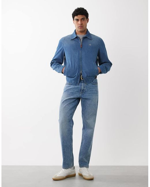 Gant Denim Windjack in het Blue voor heren