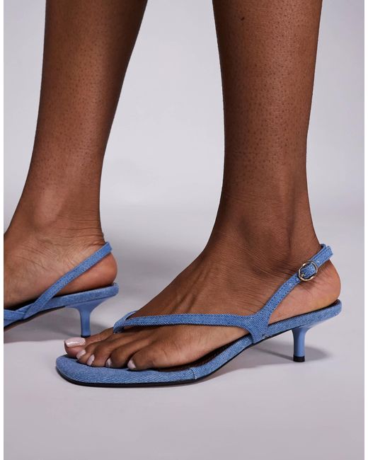 River Island Brown – zehenstegsandalen
