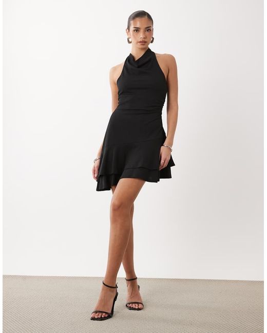 Gina Tricot Black Halterneck Mini Dress