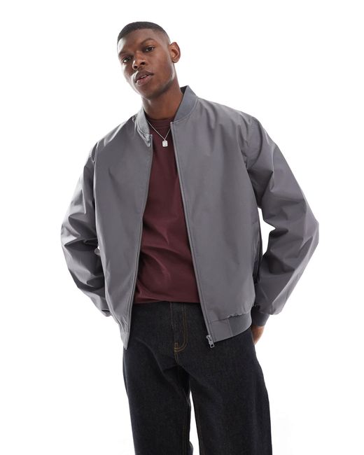 Jack & Jones Gray Bomber Jacket for men